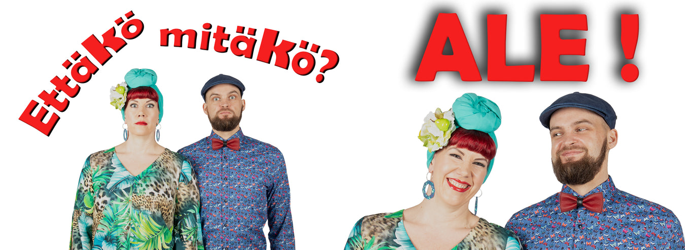 Miesten ja naisten alennetut tuotteet.