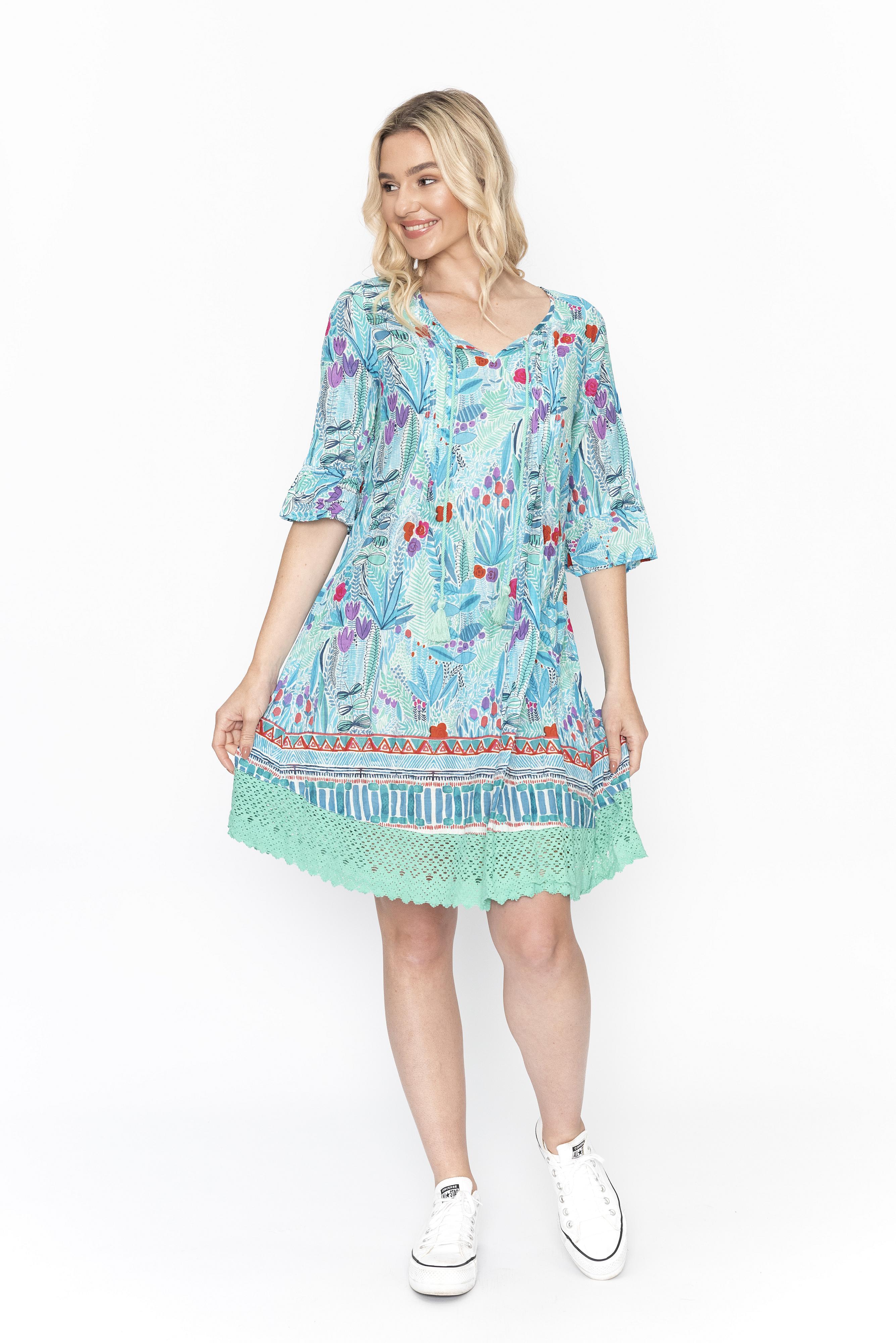 Leninki, Hannah Boho Turquoise