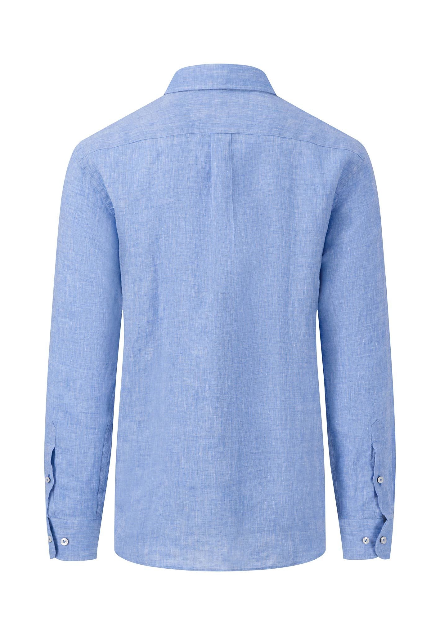 Kauluspaita, Walter Pure Linen Crystal Blue