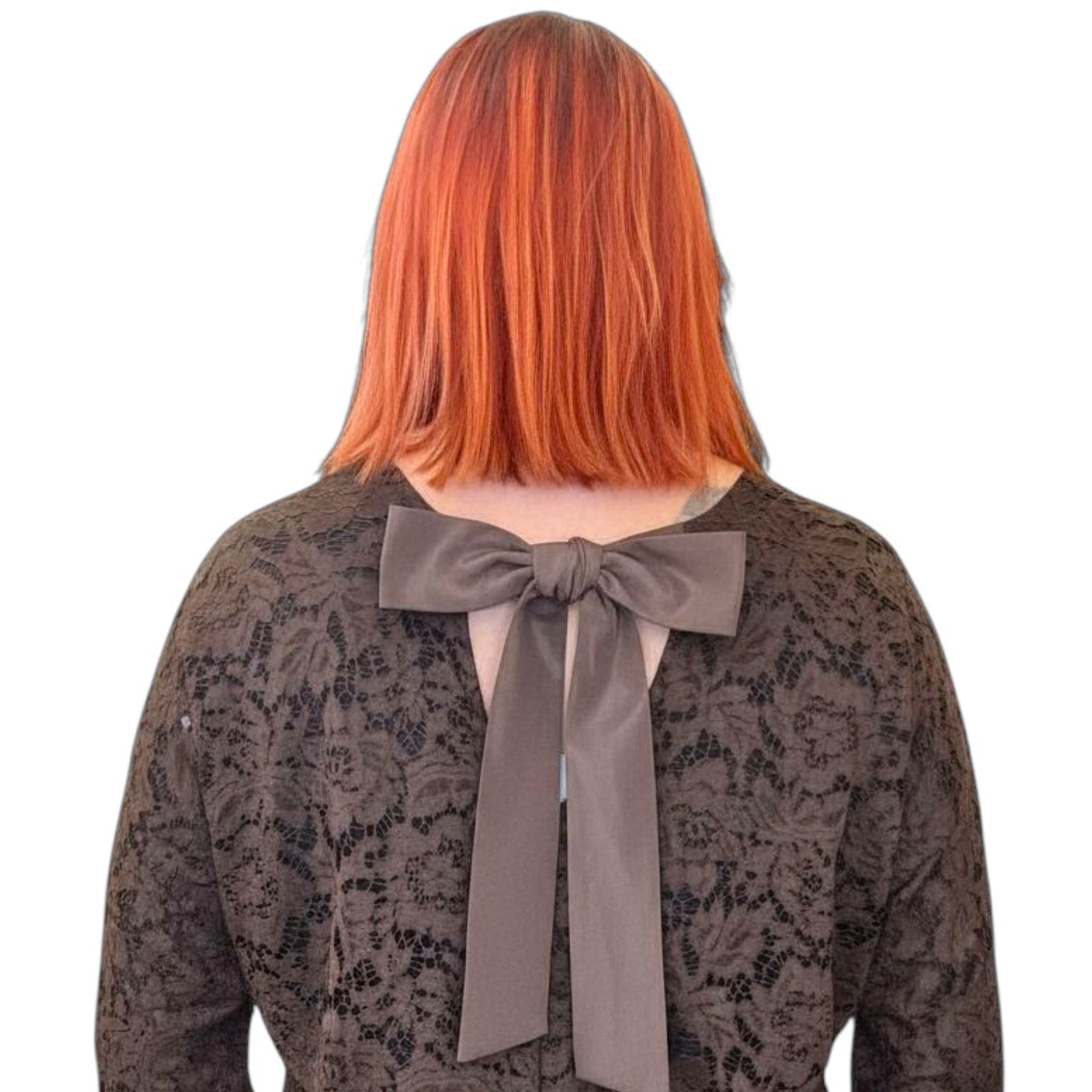 Leninki, Lace and Bow Brown