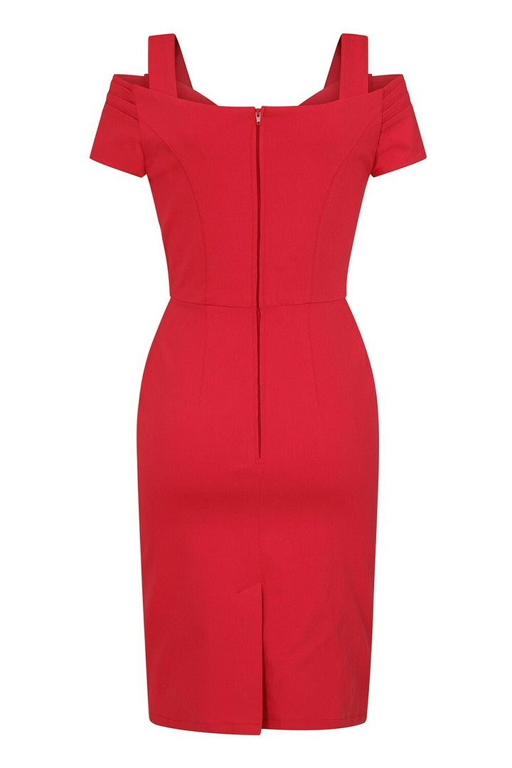 pencil skirt, Helen Red