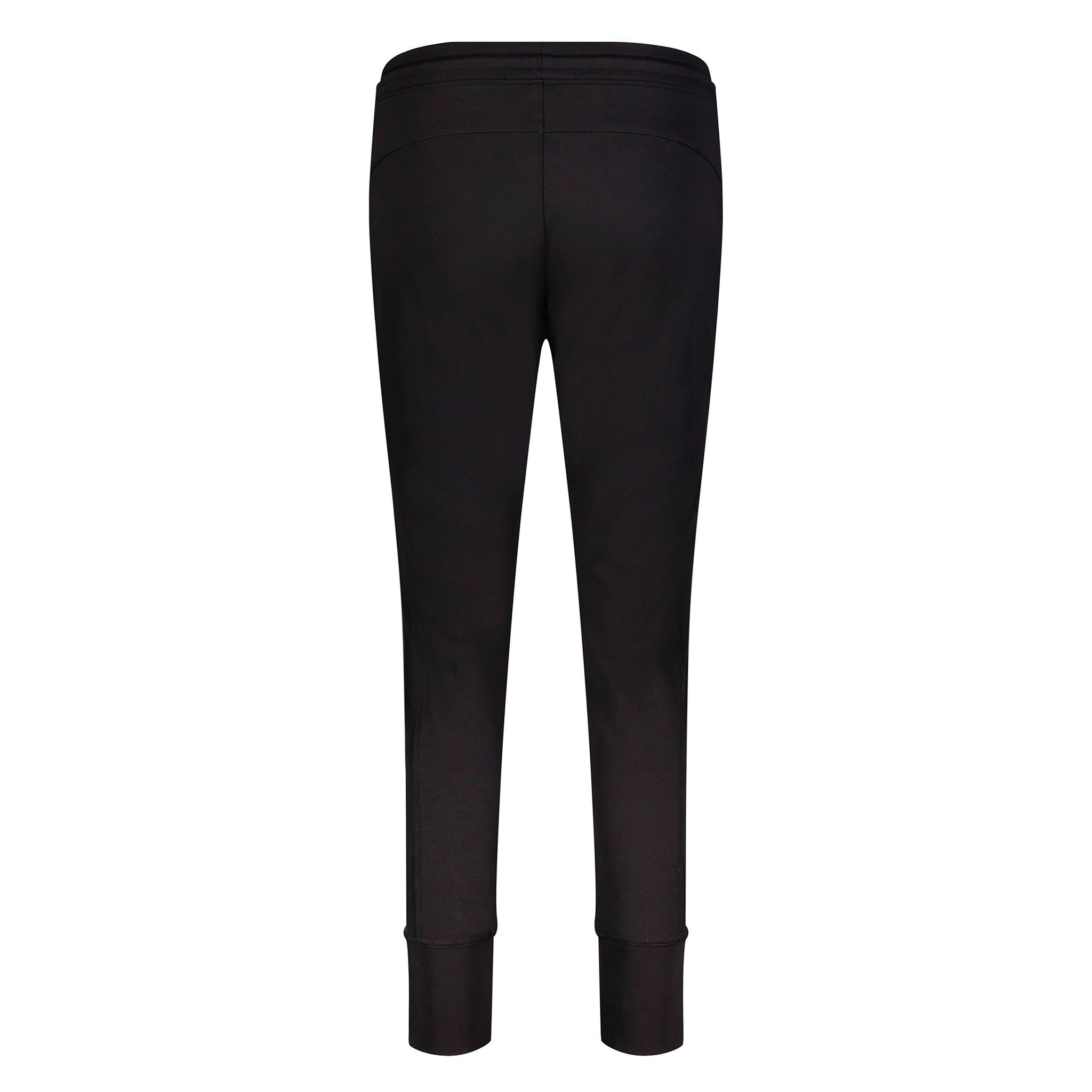 Macin kapealahkeiset mustat housut, Future Pants Black. Takakuva.