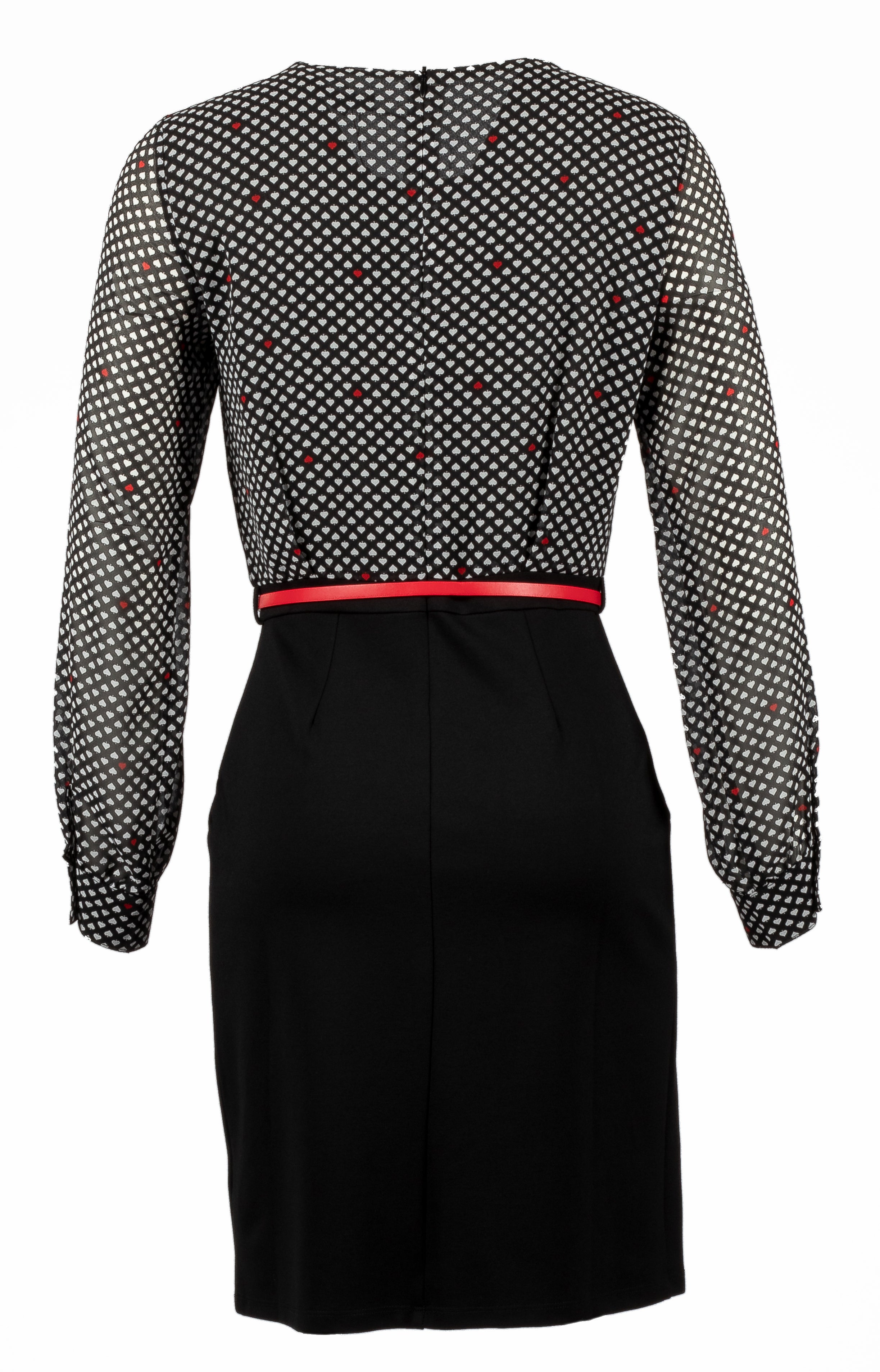 Pencil skirt, Hearts White