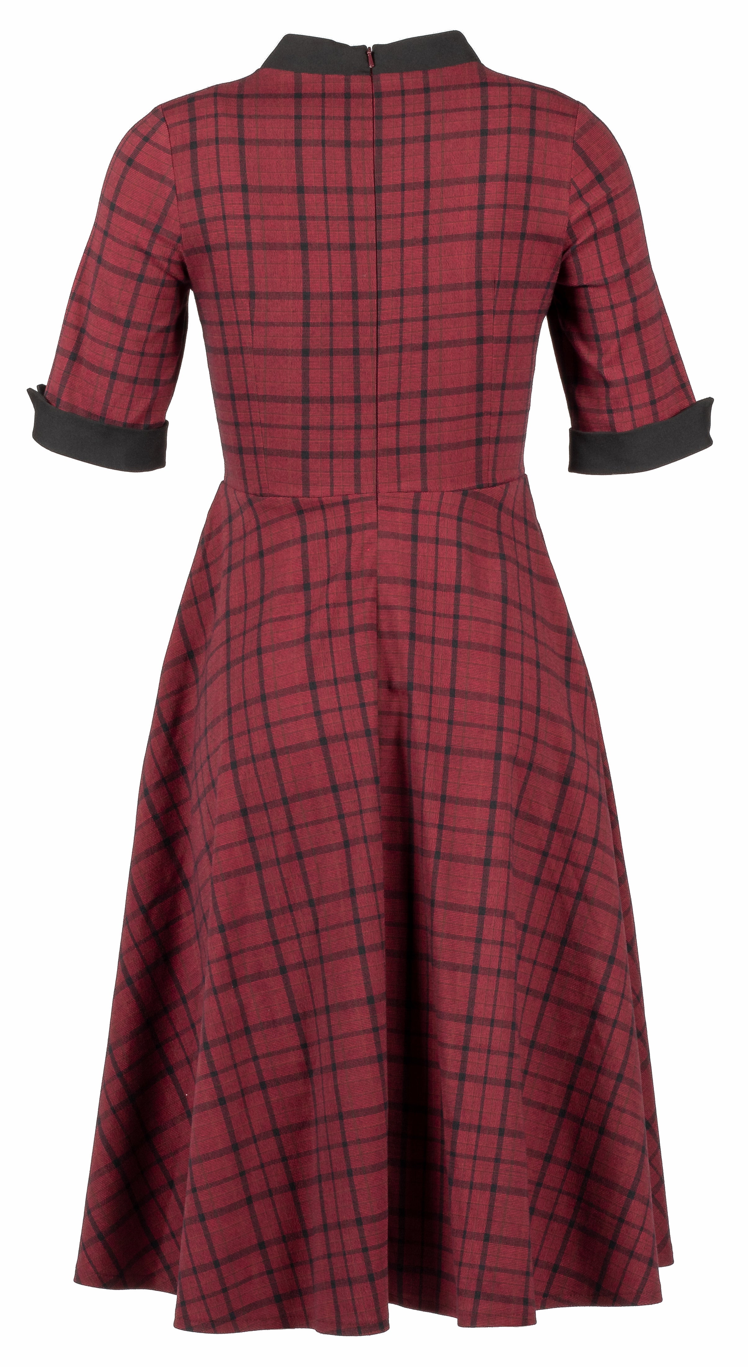 Leninki, Stacy Checked Burgundy
