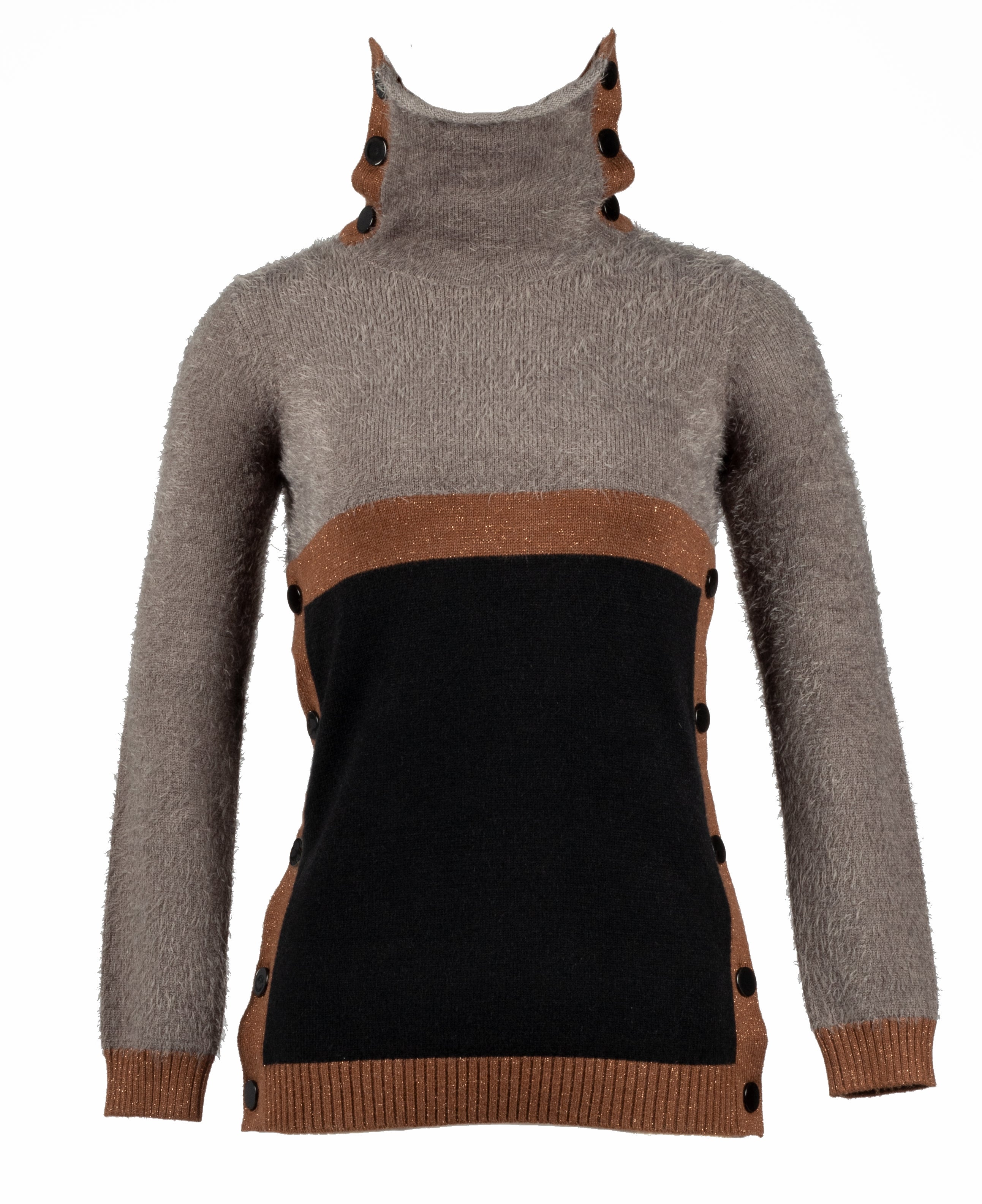 Neule, Ashley Grey And Brown