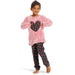Lasten oloasu Fluffy Heart Pink