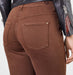 Kauniit suklaanruskeat joustavat farkut. Mac Dream Slim Brown. Takatasku.