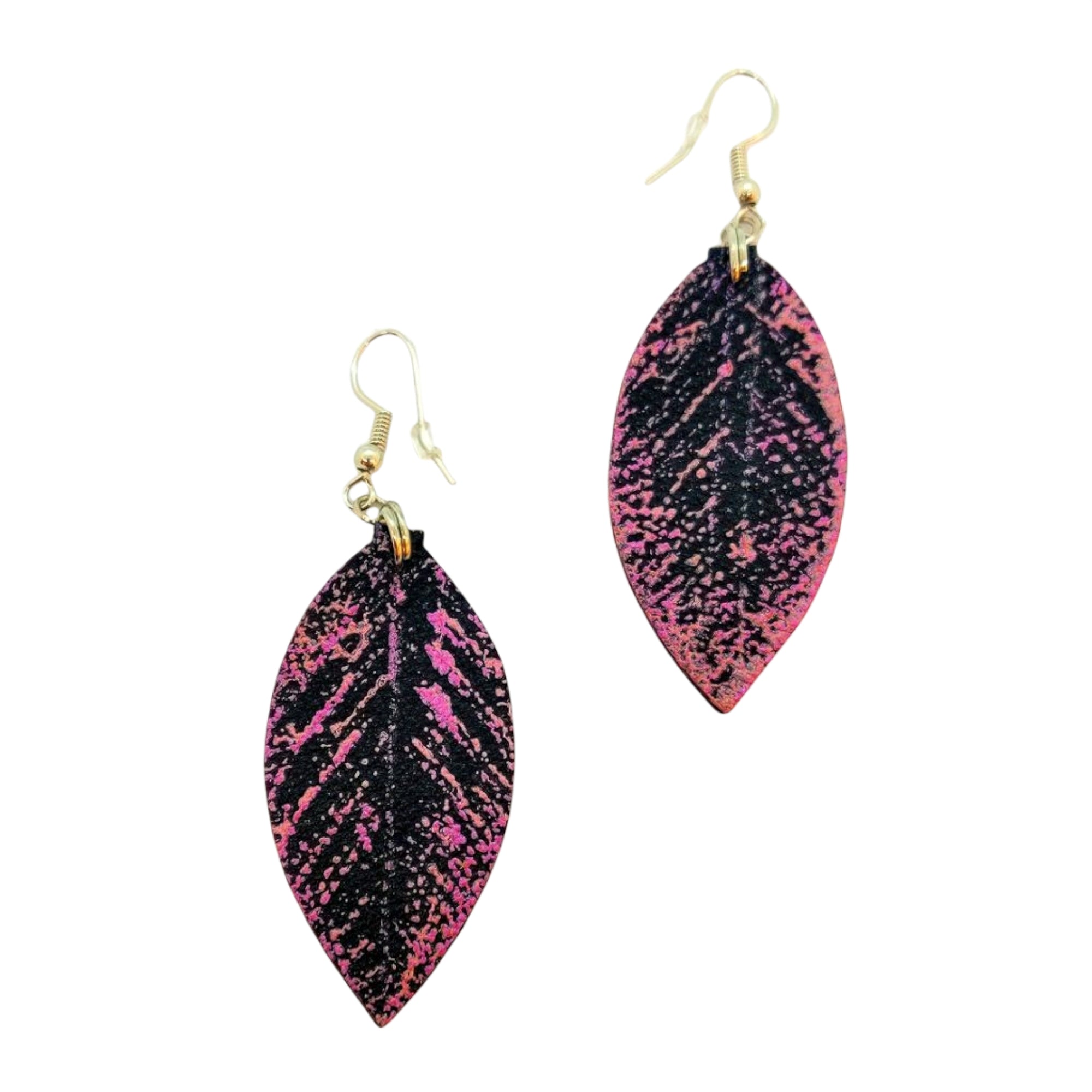 Earrings Rose Garden Black-Pink
