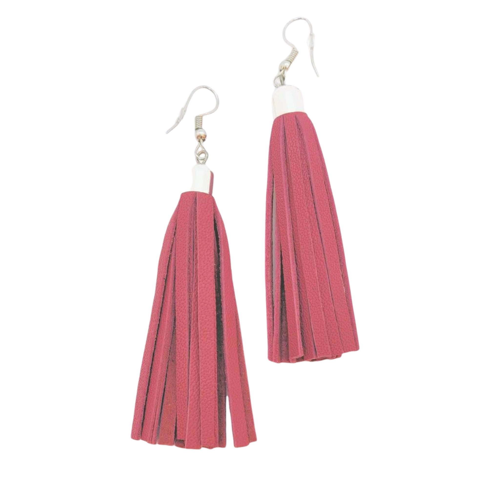 Earrings Tassel Red