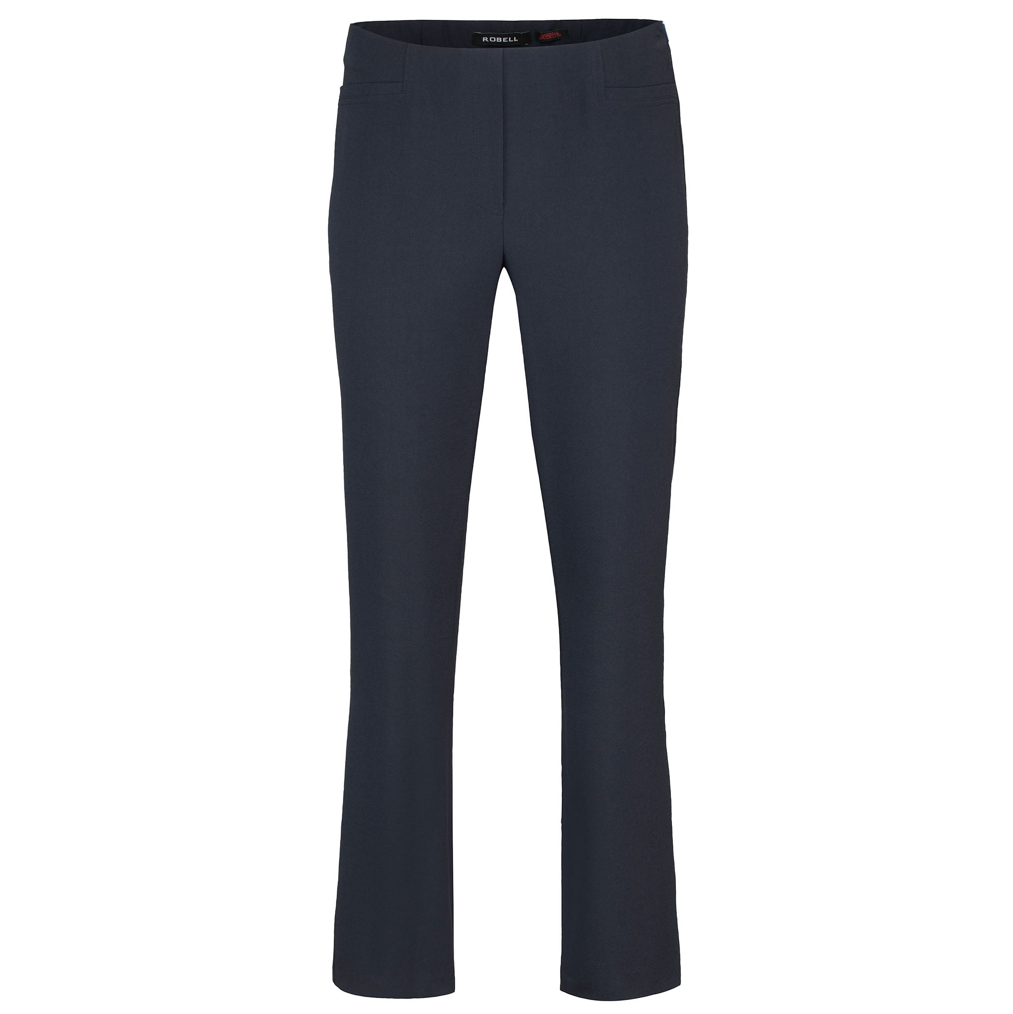 Robell, naisten tummansiniset housut. Malli Slim Fit. Etukuva.