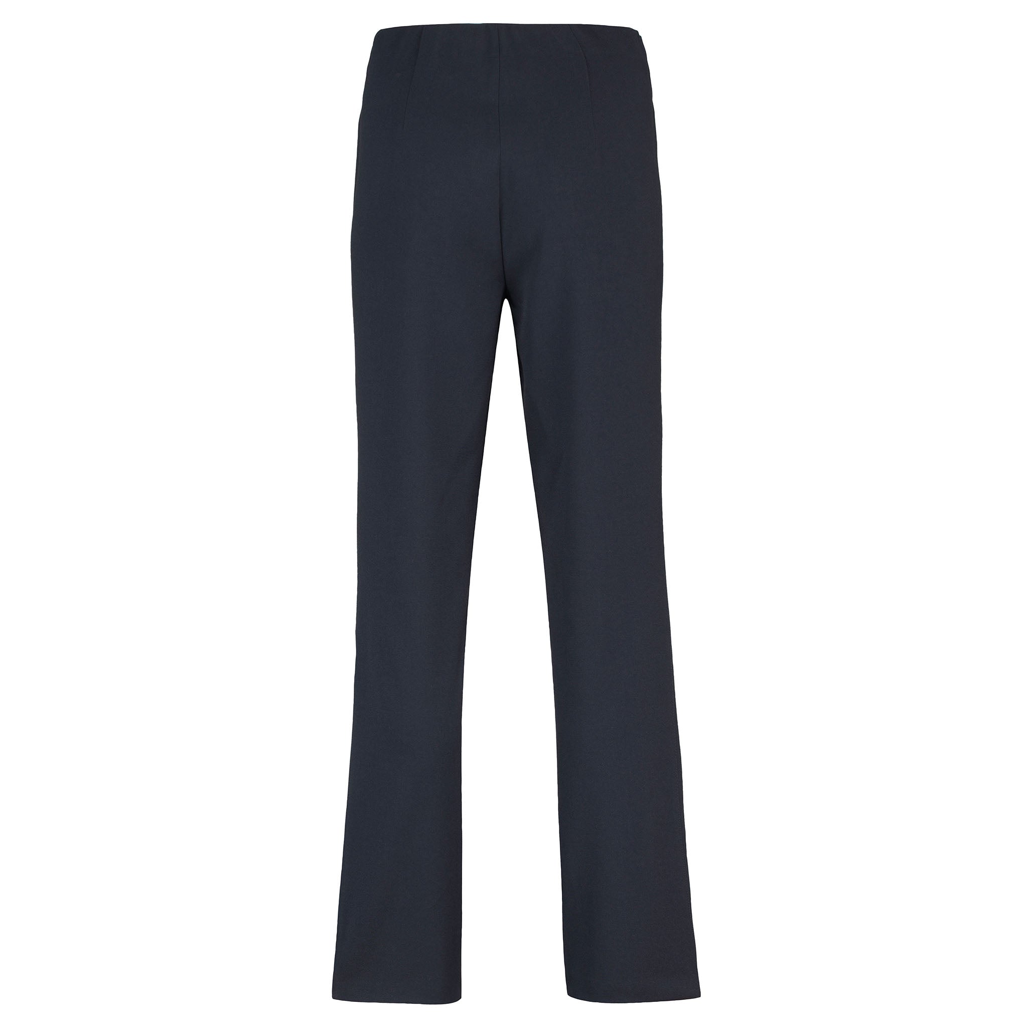 Robell, naisten tummansiniset housut. Malli Slim Fit. Takakuva.