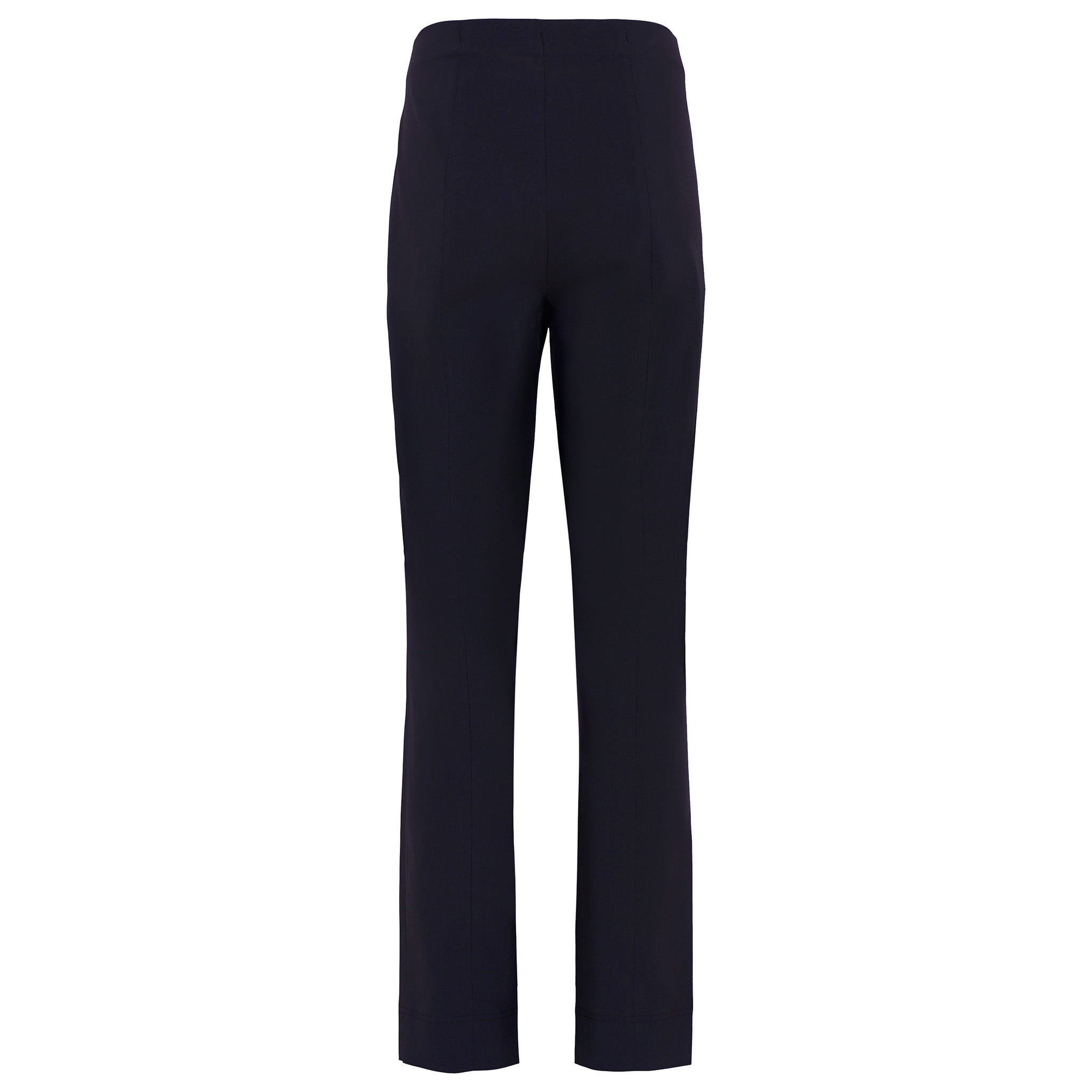Robell, naisten tummansiniset housut. Malli slim fit. Takakuva.