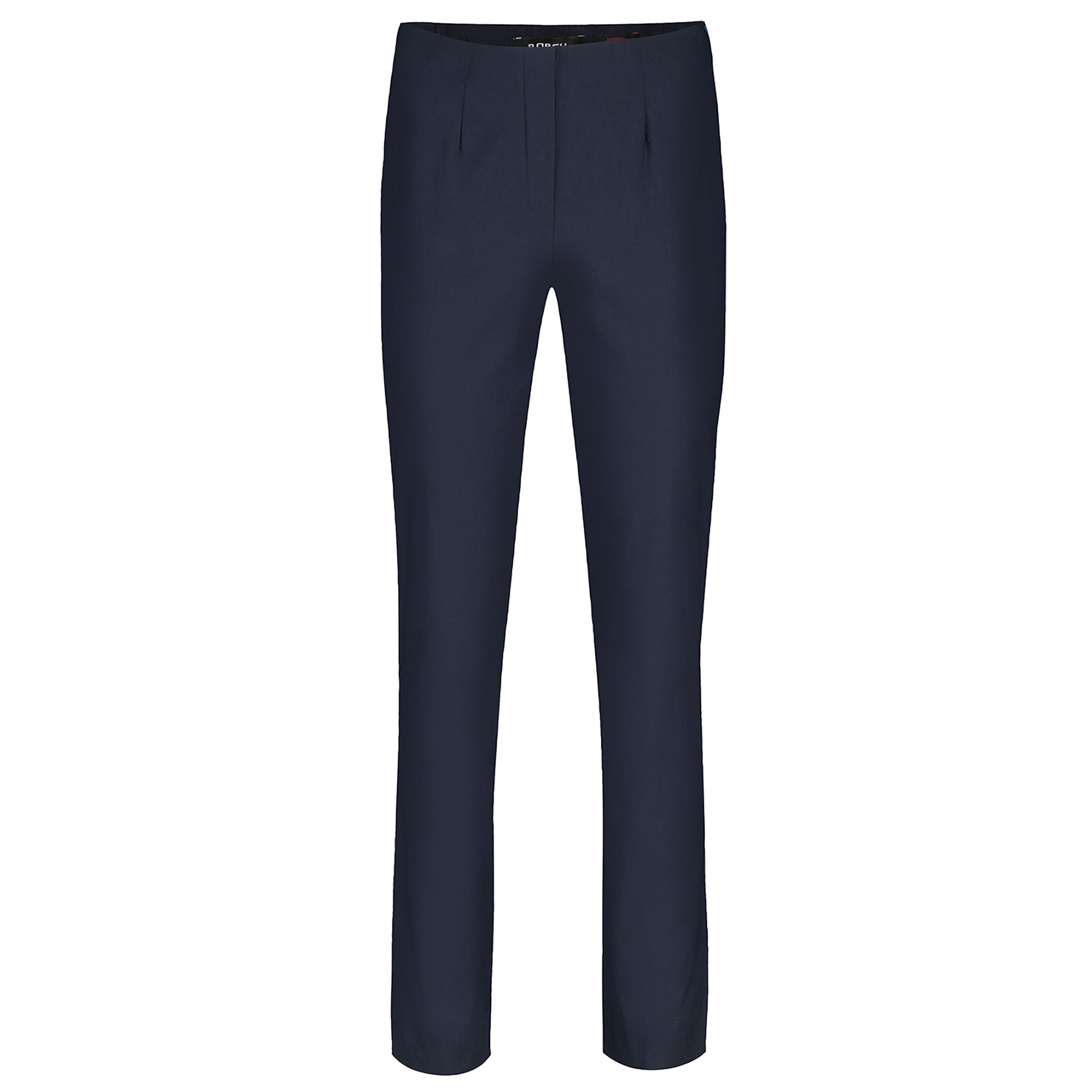 Robell, naisten tummansiniset housut. Malli Slim fit. Etukuva.