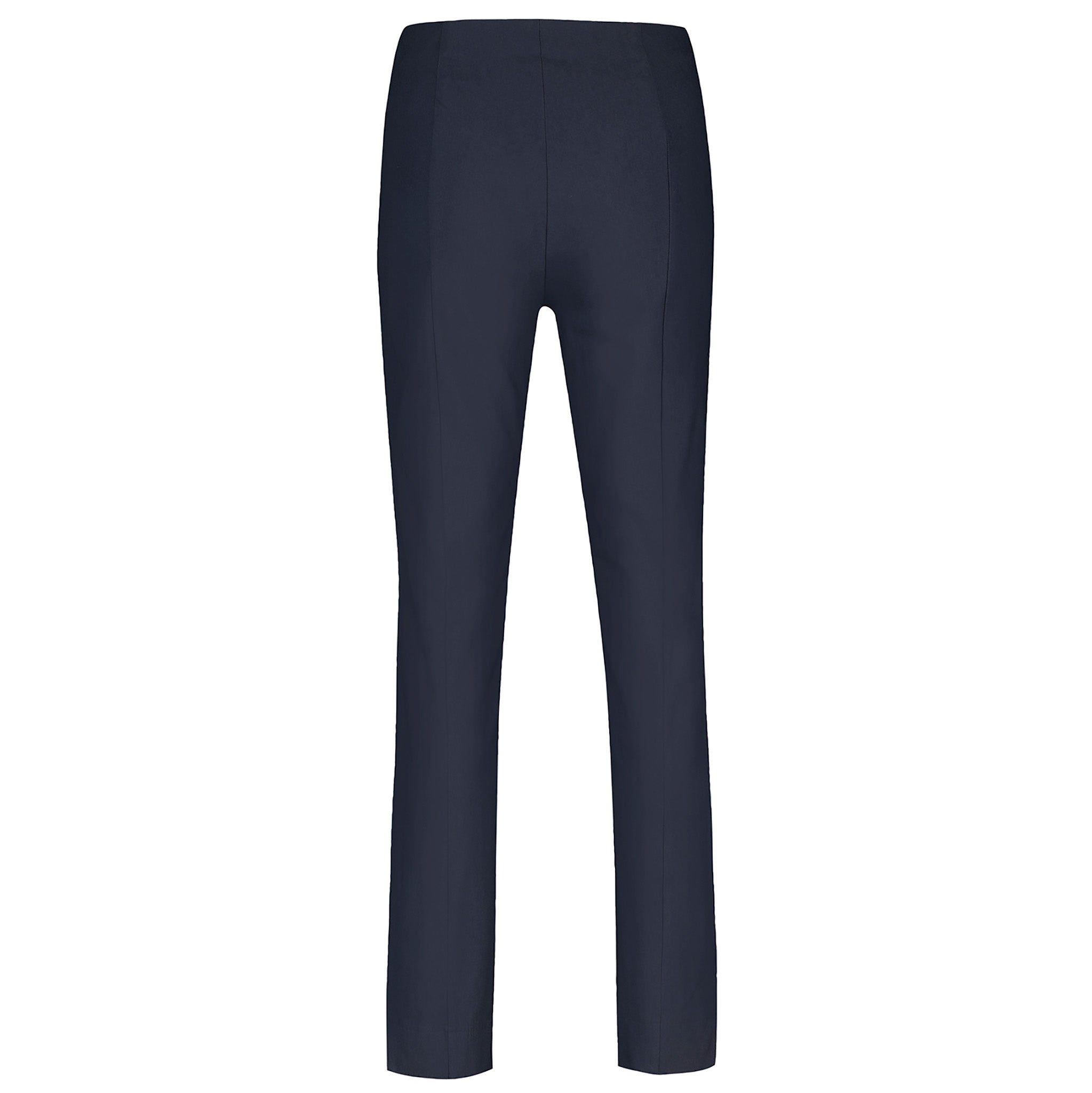 Robell, naisten tummansiniset housut. Malli Slim fit. Takakuva.