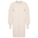 In Wear, beige, pitkähihainen neulemekko. Etukuva.