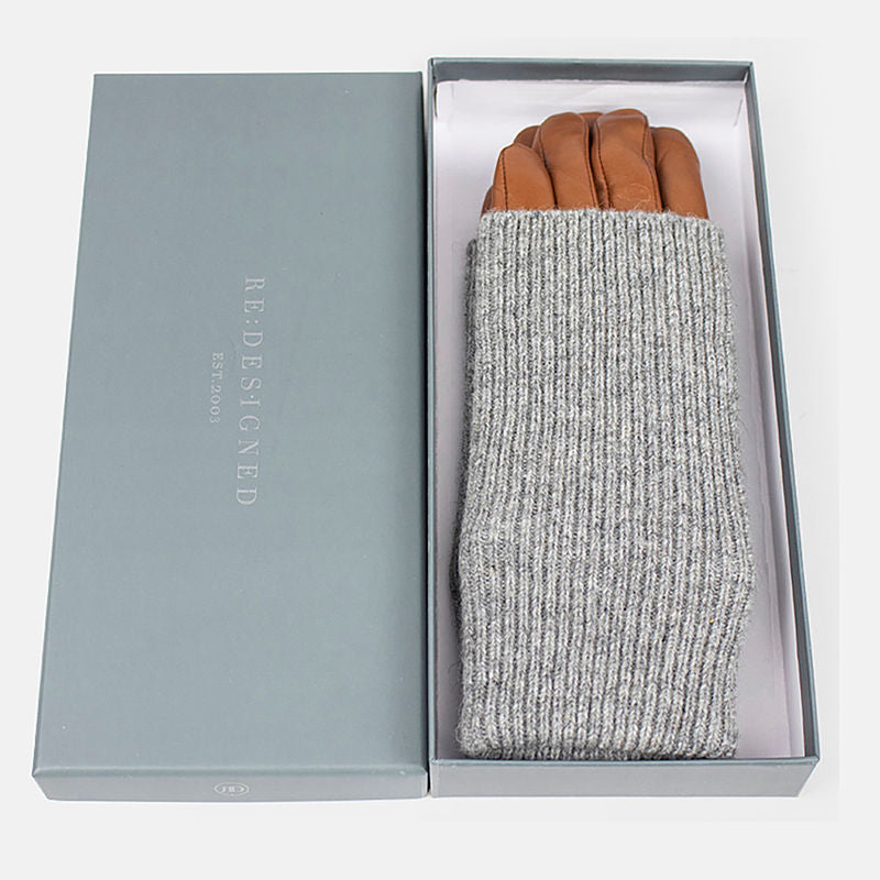 Gloves Adda Cognac - Re:Designed - Bombus