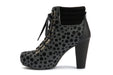 Ankle Boots Winter Platform Block Heels Angie P Hairy - Lola Ramona - Bombus
