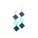 Earrings Blocked Dark Blue - RokrokInc. - Bombus