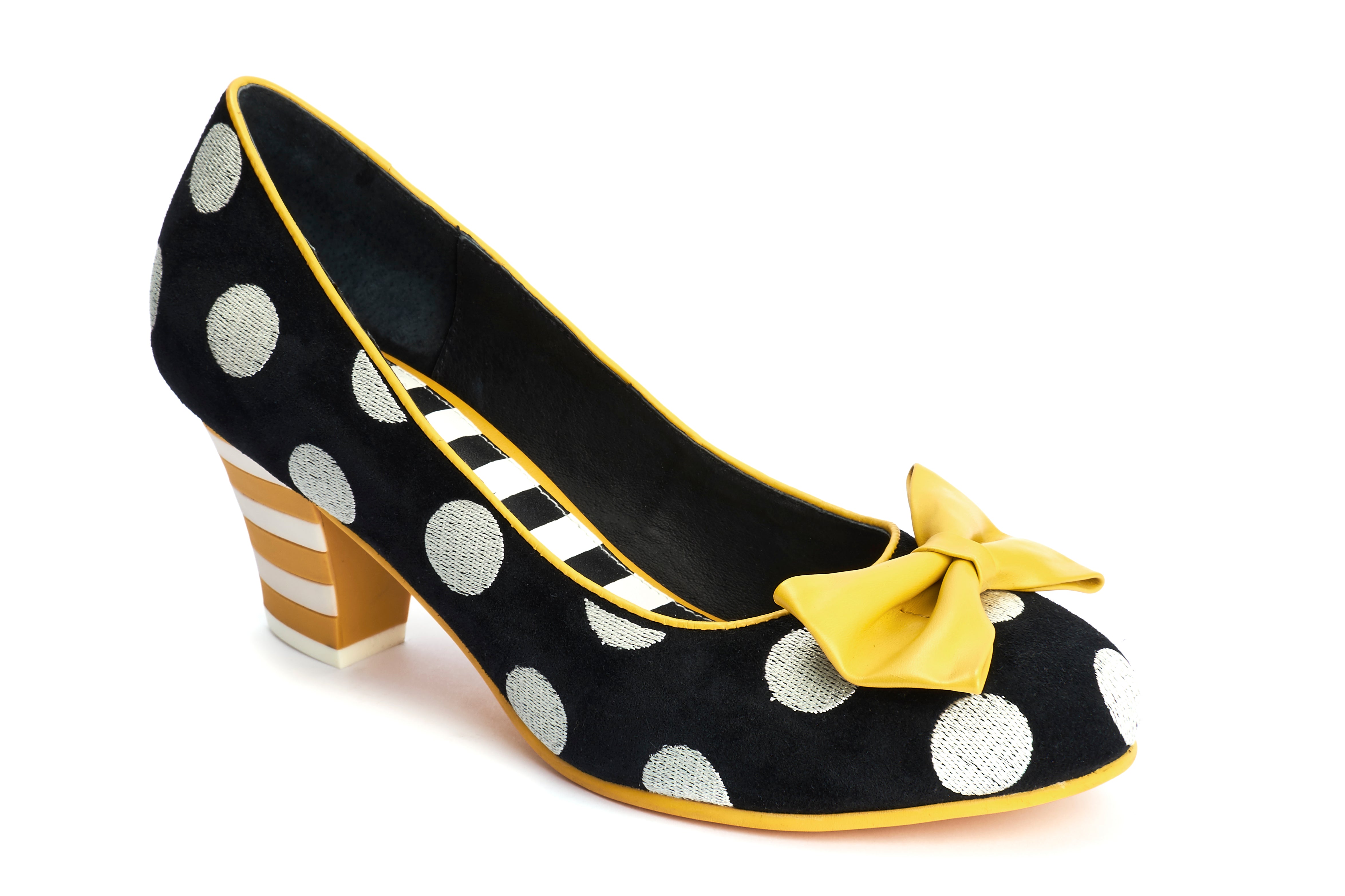 Pumps Casual Heels Elsie Yellow Bow - Lola Ramona - Bombus
