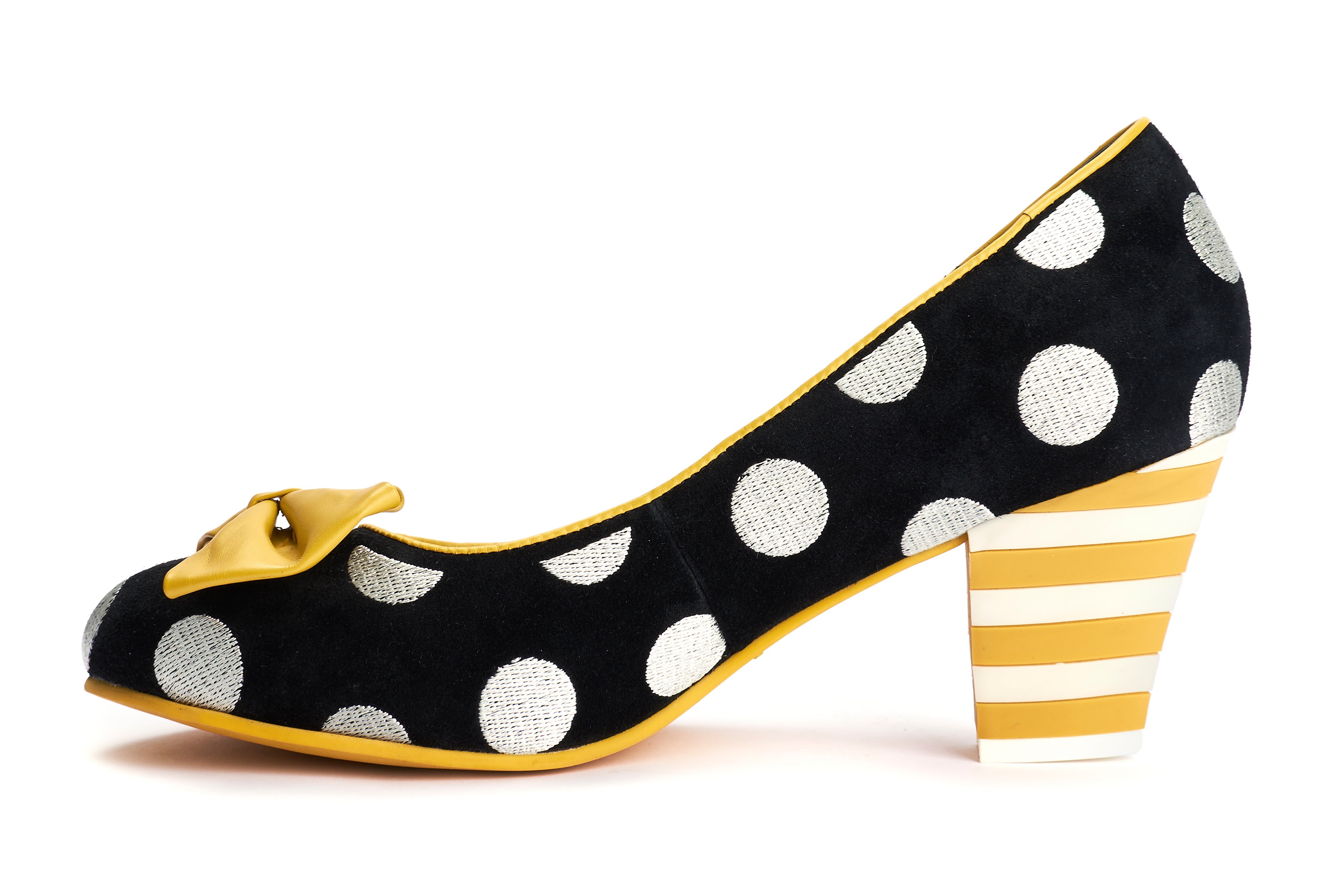 Pumps Casual Heels Elsie Yellow Bow - Lola Ramona - Bombus