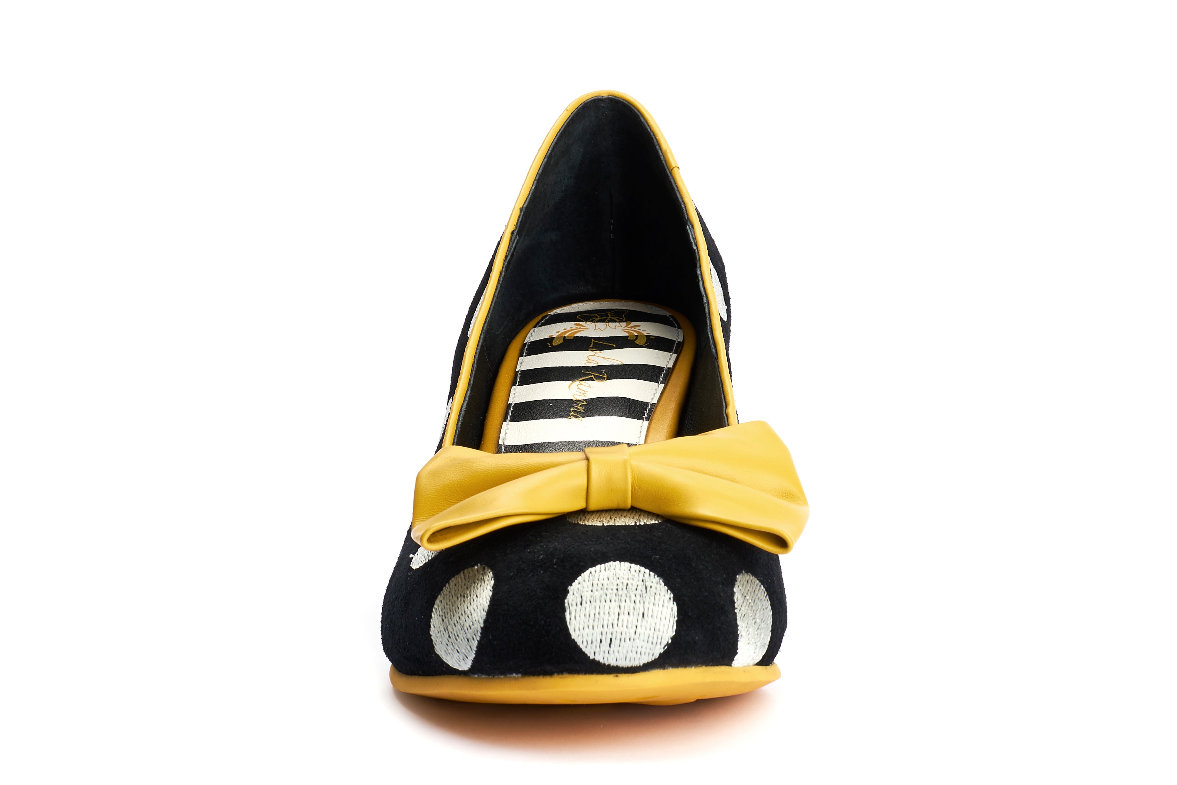 Pumps Casual Heels Elsie Yellow Bow - Lola Ramona - Bombus