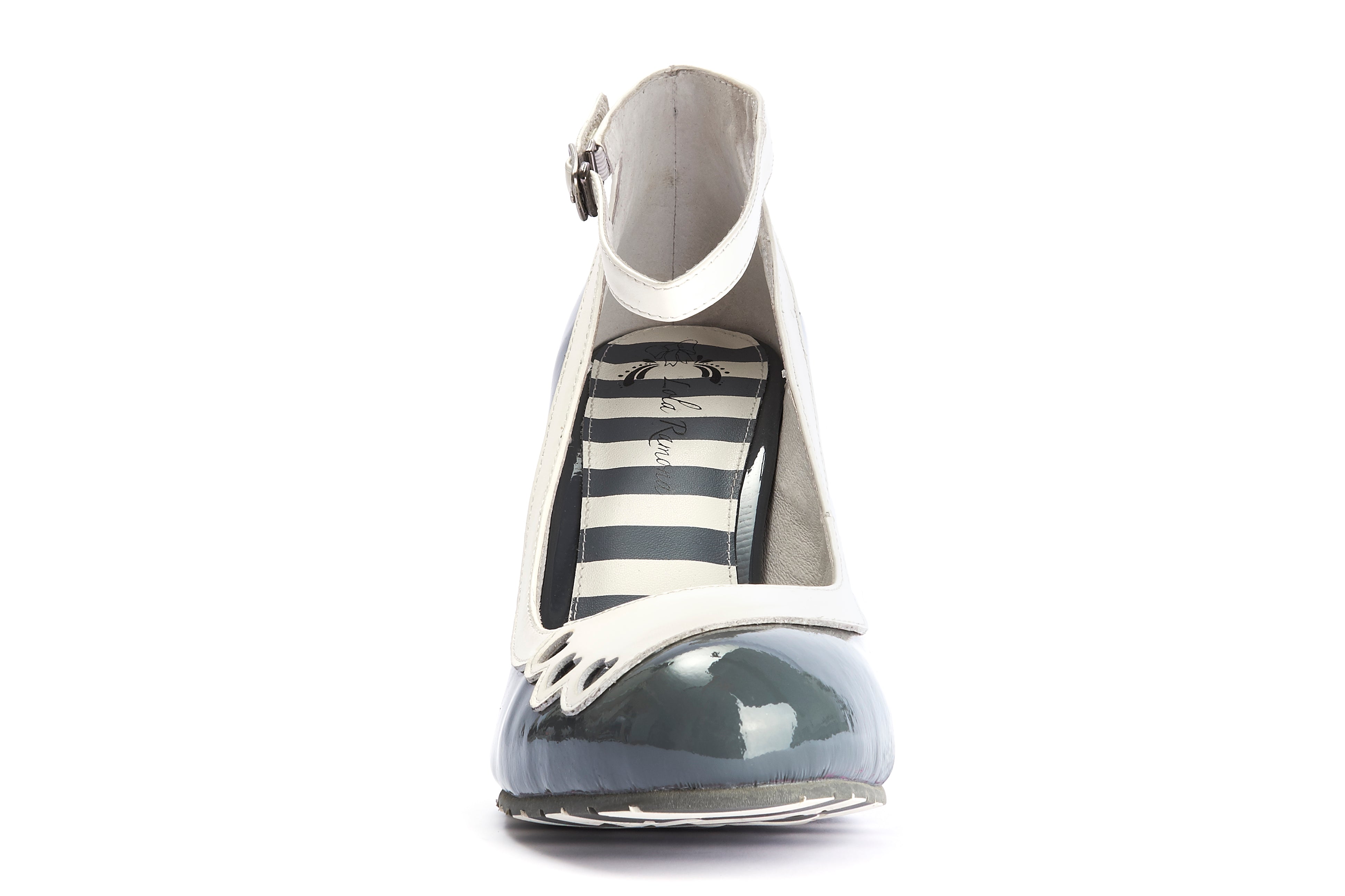 Pumps Fashion High Heels June Hearts Grey - Lola Ramona - Bombus