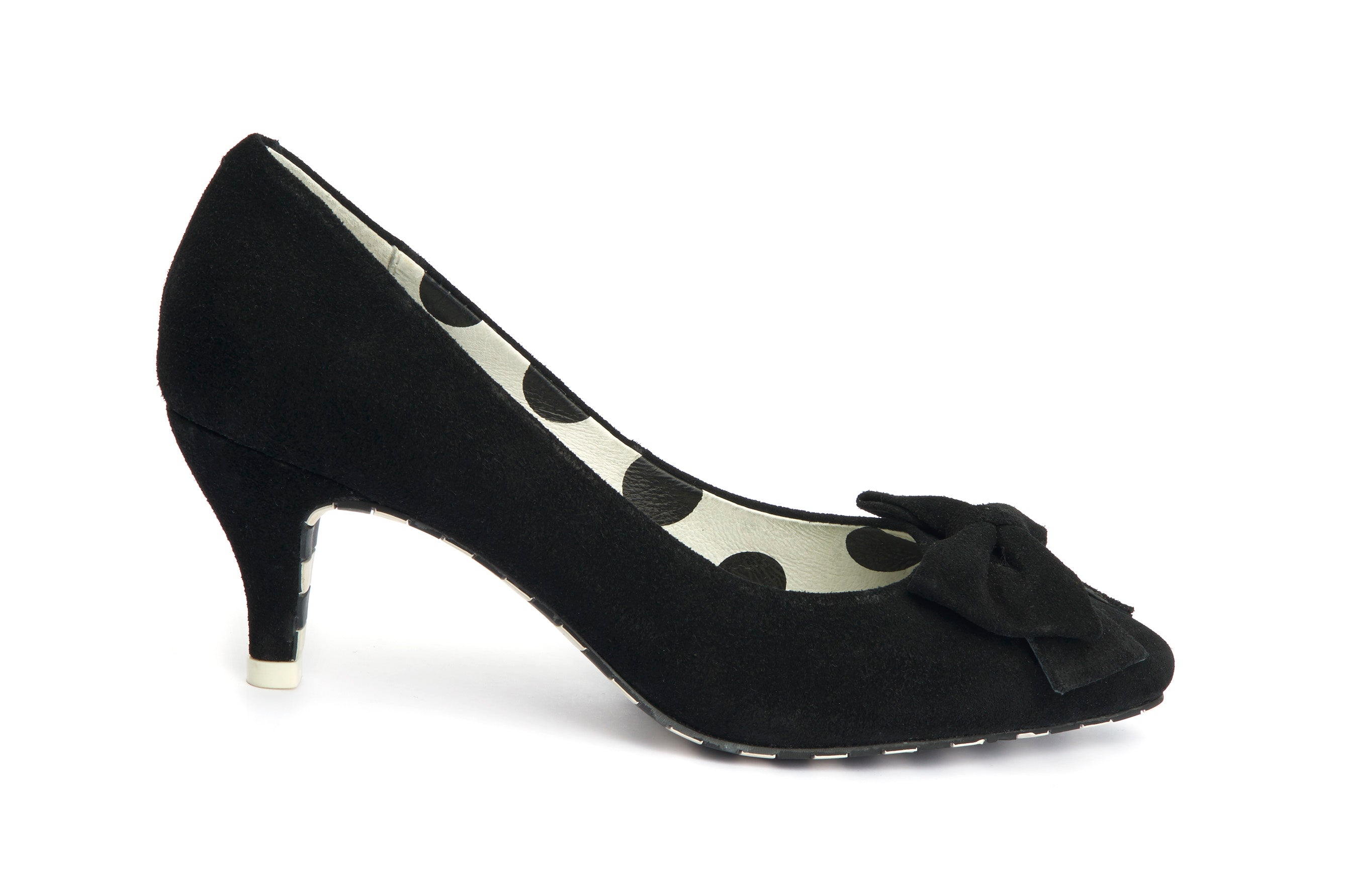 Pumps Pointed Toe Kitten Suede - Lola Ramona - Bombus