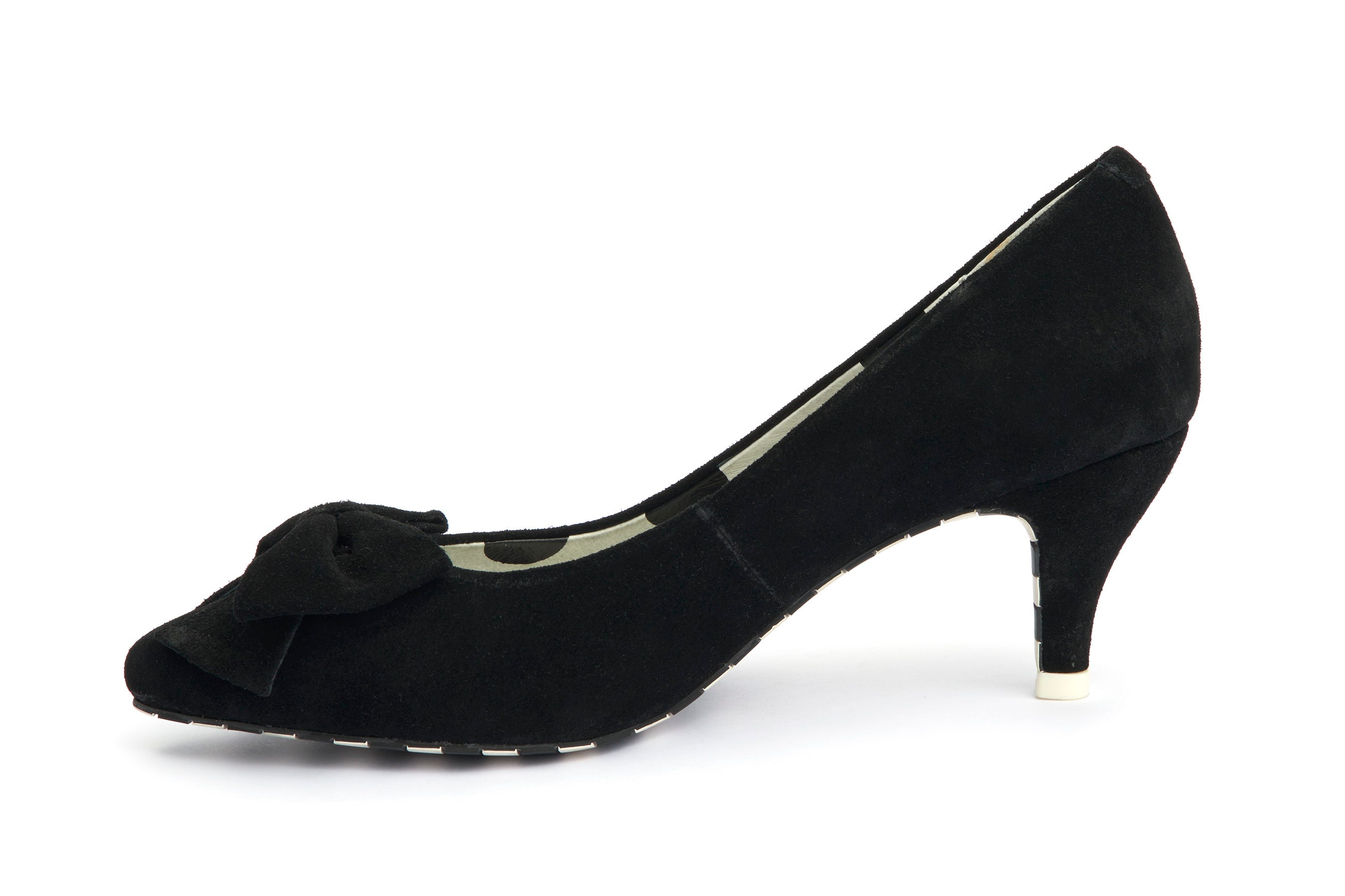 Pumps Pointed Toe Kitten Suede - Lola Ramona - Bombus