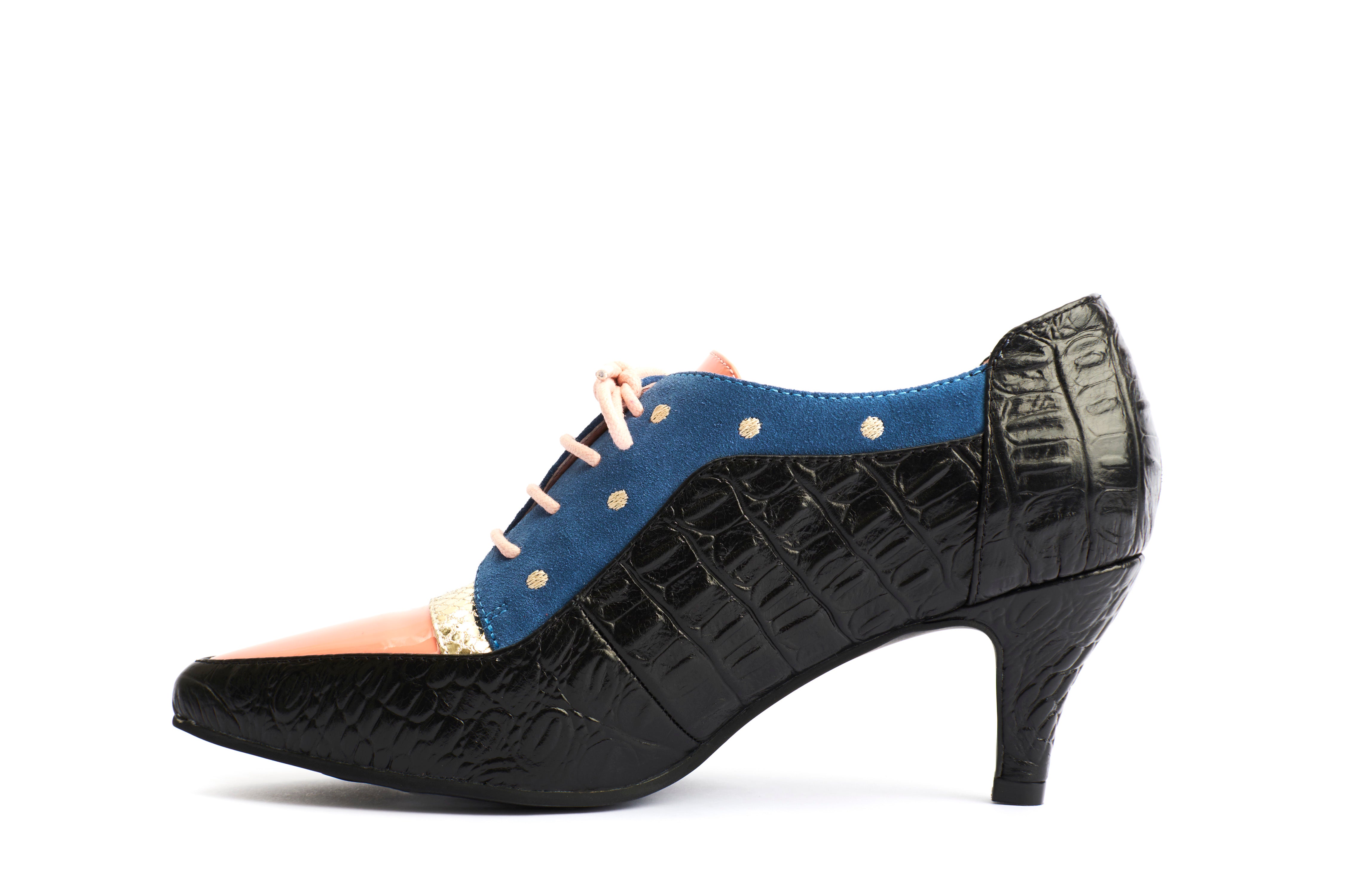 Lace-Ups Kitten Heels Kitten Waterfalls - Lola Ramona - Bombus