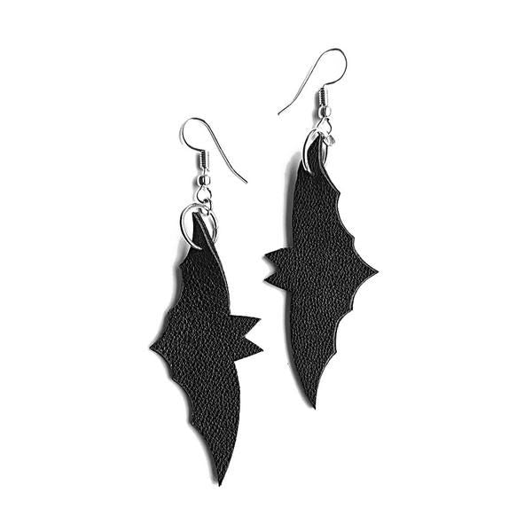 Earrings Bat Black - RokrokInc. - Bombus